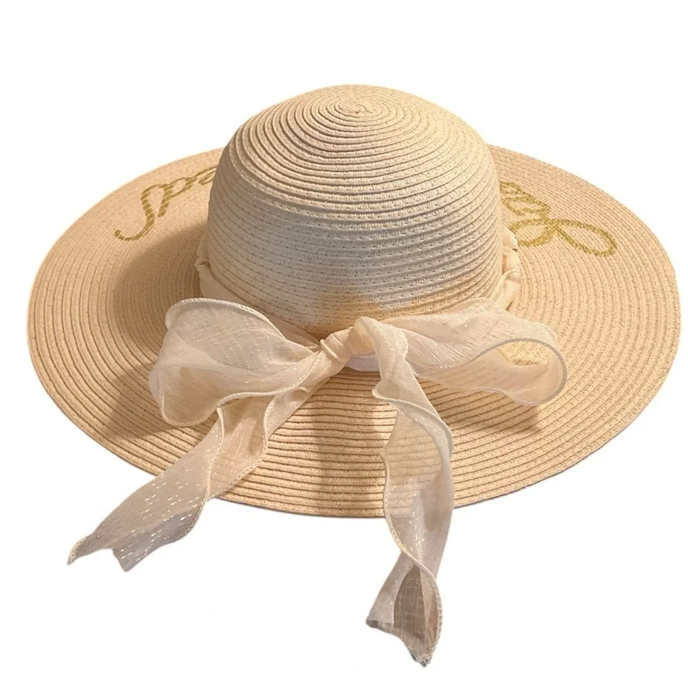 Just Married Floppy Sun Straw Hat